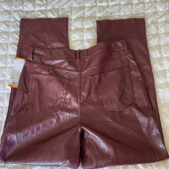 Joie burgundy faux leather limited edition pants - Picture 9 of 13